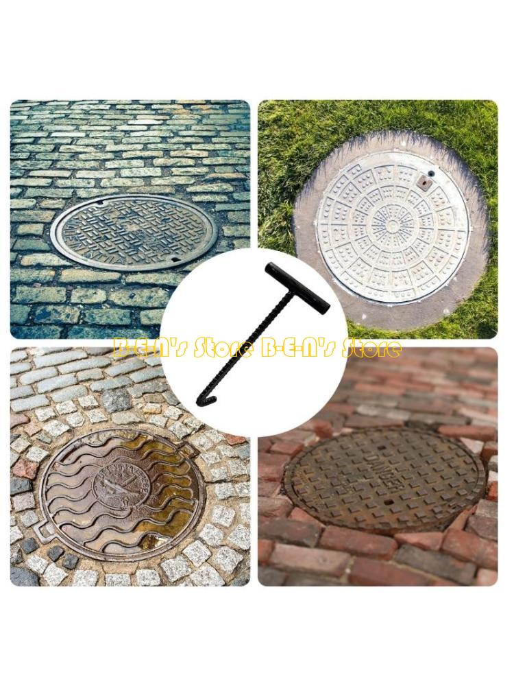 Manhole Cover Lifting - Y1AD Kwaliteit 10 mm stalen mangathaak,