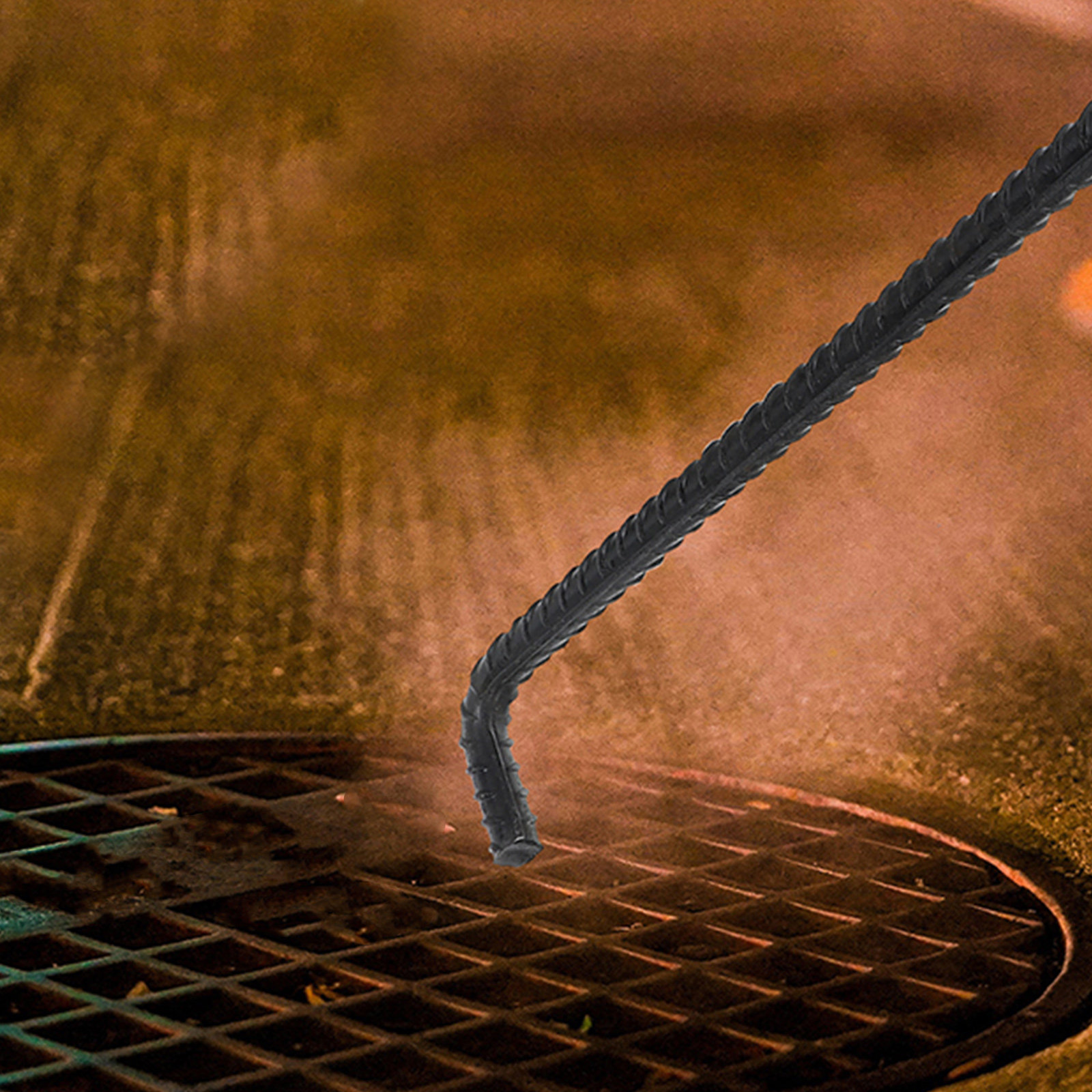 Manhole Cover Lifting - Putdekselhaak van roestvrij staal, T-handgreep, stalen