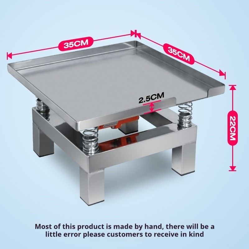 Triltafel, kleine betontriltaf - Concrete Vibrator recensie en prijs